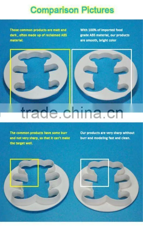Fondant cake cutter,cake decorating plastic cutter