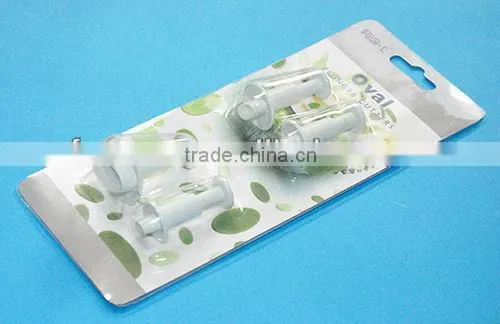Plastic oval fondant plunger cutters,useful cake decorating tools