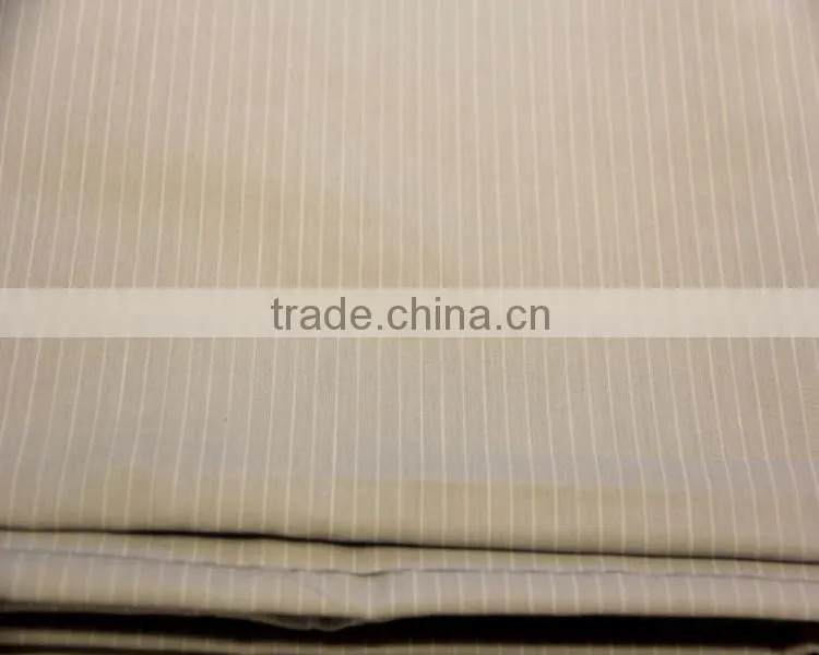 Fancy design yarn dyed stain black whitestripe fabric for pants