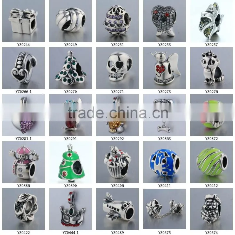 Christmas Coming Top Fashion 925 Sterling Silver Nickel Bracelet Charms