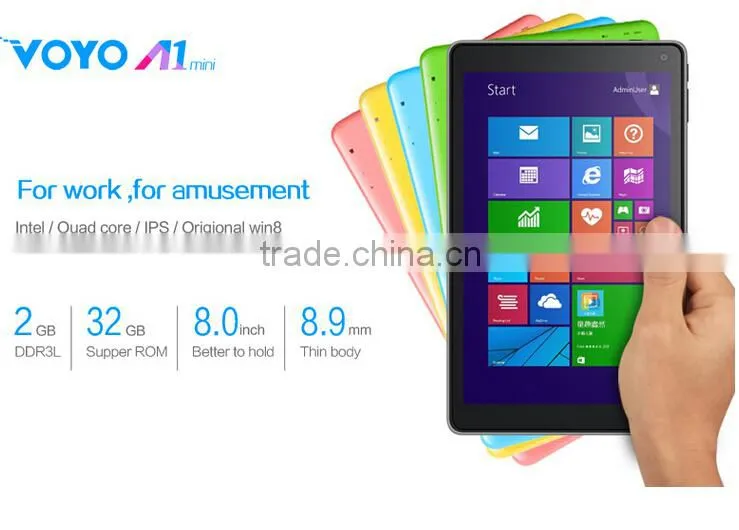 8 inch VOYO A1 MINI Intel Bay Trail-T Z3735F 64bit window 8 tablet intel