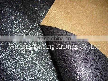 stamped suede bag fabric
