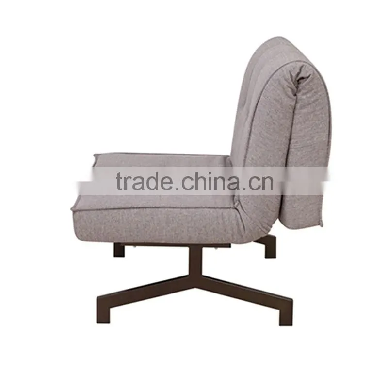 gray fabric cheap functional folding sofa bed folding single bed