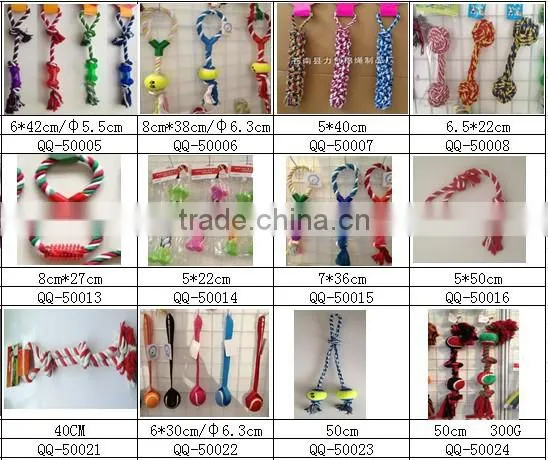 QQPET High Quality Pet Rope Toys Cotton Dog Chew Toys Hot Dog Toys