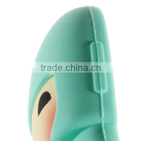 New fashion 3D Cute beautiful girl cartoon silicon case For Apple iPhone 6