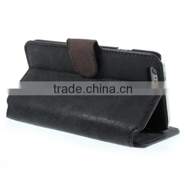 super slim wallet leather case for apple iphone 6 , for apple iphone 6 case, for iphone 6 plus case slim