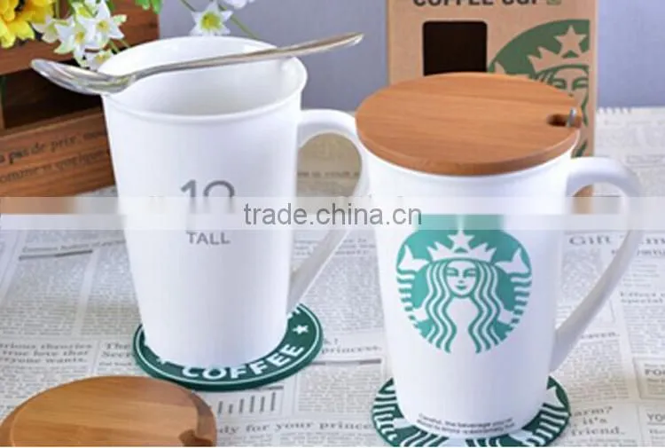 Promotional 12oz starbucks coffee mug starbucks city mug, starbucks ceramic mug, starbucks mug with lid and spoon