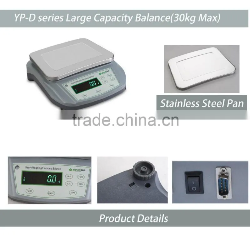 electronic balance high capacity bench balance digital balance 15kg 0.1g rechargeable battery balance