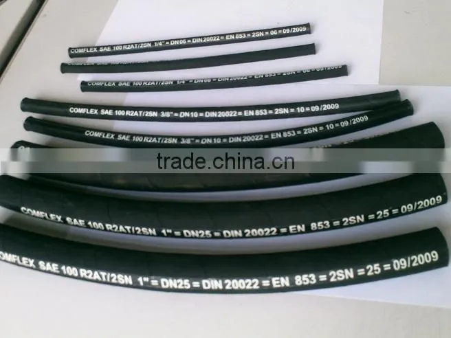 wire braid hydraulic hose with fittings