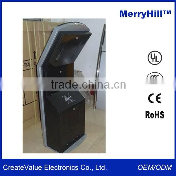 Industrial Commecial 15/17/19/22 inch Touch Screen Banking Kiosk Metal Keyboard