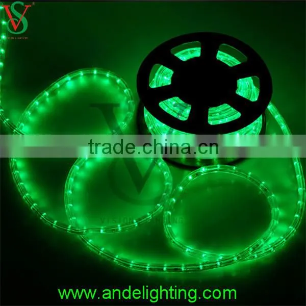 CE,.RoHS,GS Approved 2 wire 10mm multi-color led rope lights for outdoor decoration Christmas light