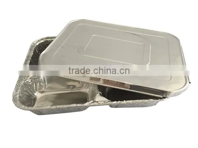 Pure aluminum foil container with aluminum foil cover, good partner, fresh