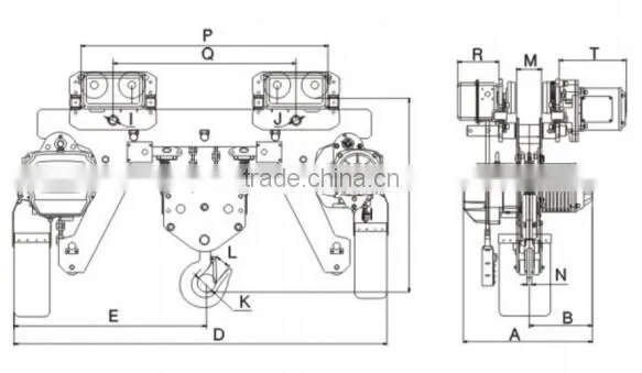 @@Special Design for Limit Space 220V Single Speed Electric Chain Hoist with Low Headroom
