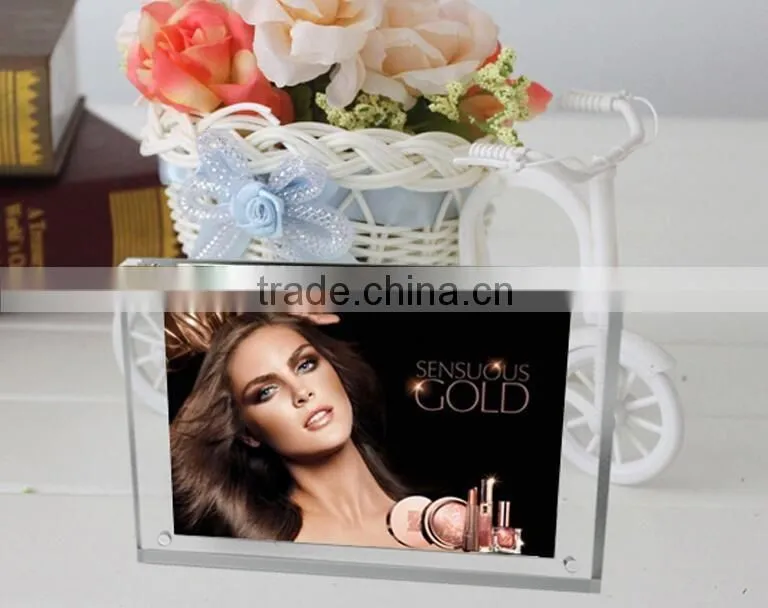 4x6 acrylic magnetic photo frame