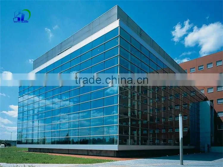 living room decorative gold reflective glass gold mirror coating glass 6mm reflective glass door