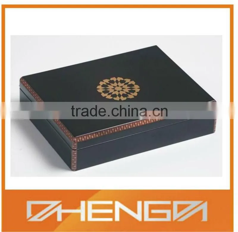 Hot!!! Customized Made-in-China Elegant Glossy Red Lacquer Logo Printing VIP Tea Gift Box(ZDW13-T026)
