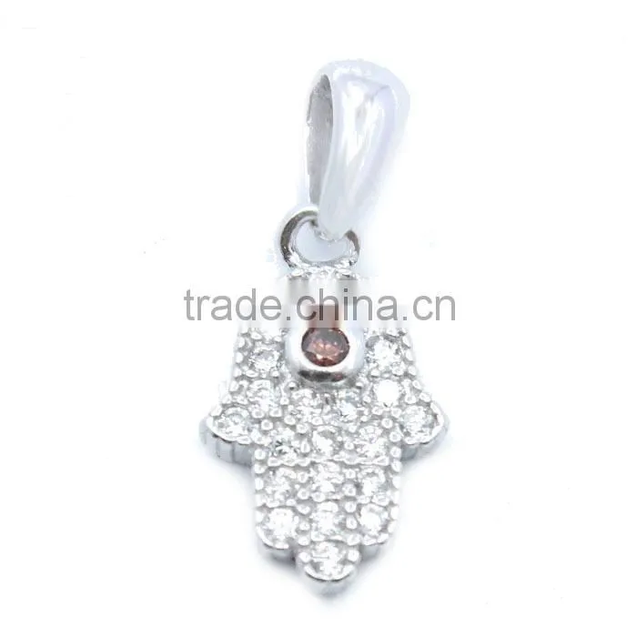 Wholesale 925 sterling silver hand of fatima pendant