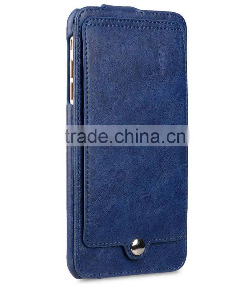 Newly Flip Cover phone case Blue PU Leather Case for Apple iPhone 7 Plus(5.5")