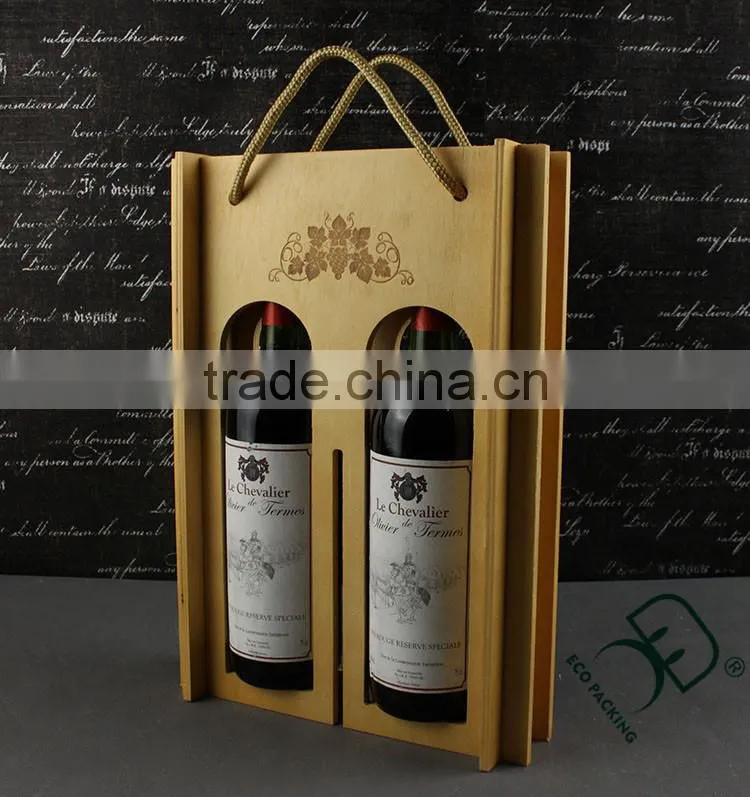 2015 New product! Unique Not closed Multi function wooden wine box