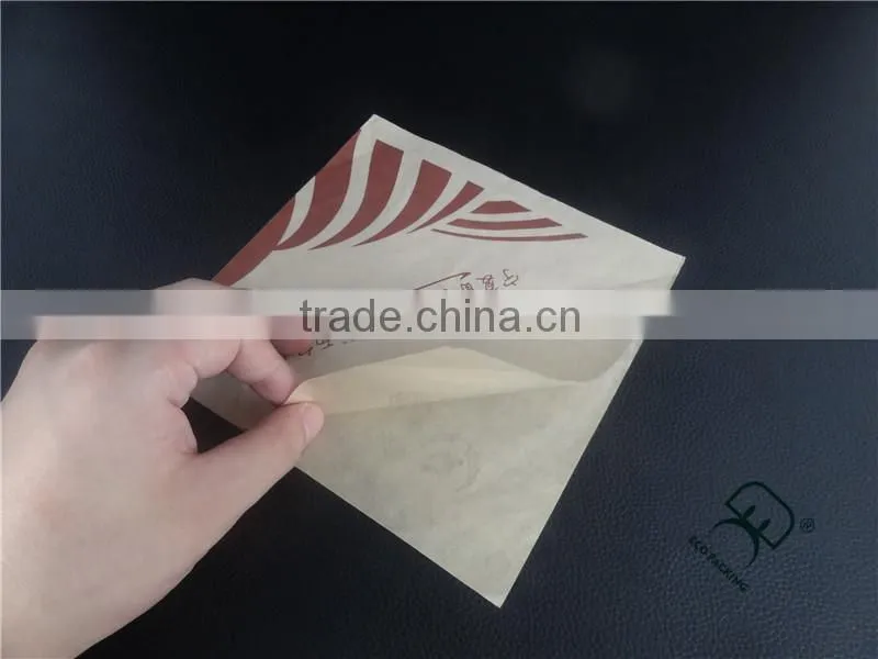 Wholesale china kraft paper bag for baguette bread,hamburger,sandwich