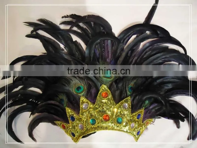 Halloween Christmas Festival Party Show g feather headdress