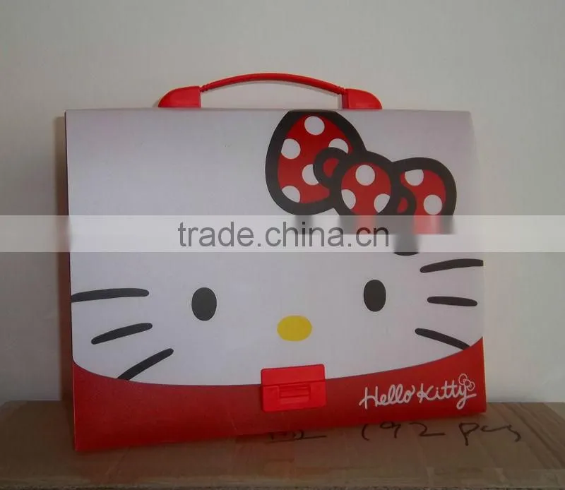 Beautiful cute document file bag folders with button