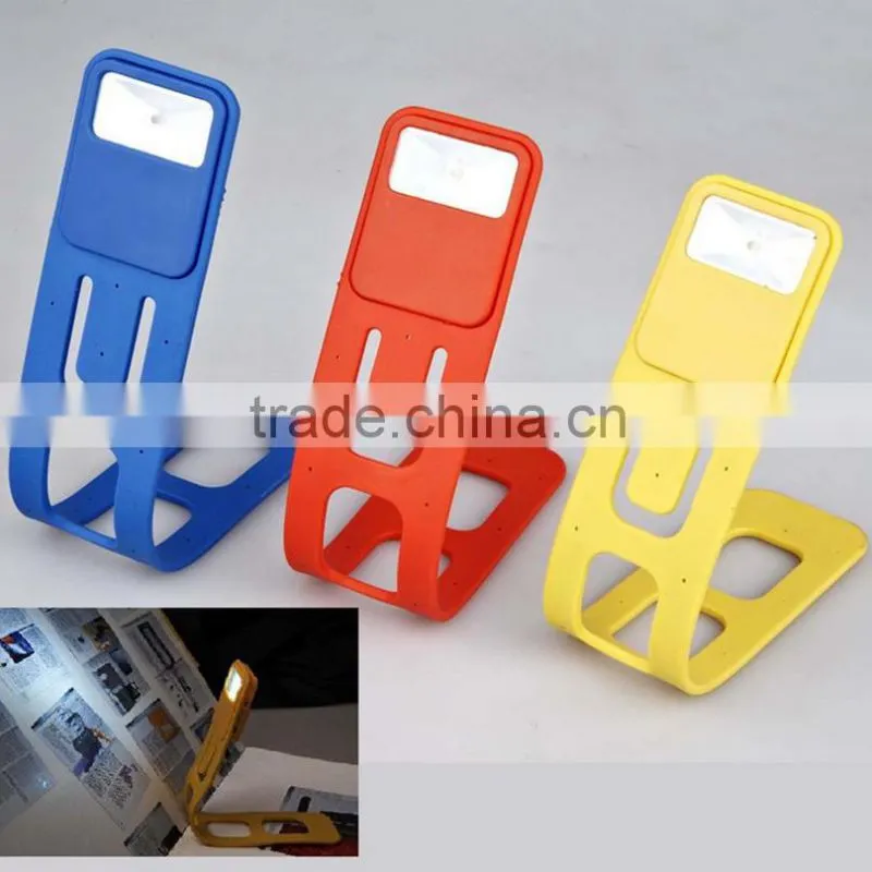 New products unique creative folding PVC portable bookmark light in stock