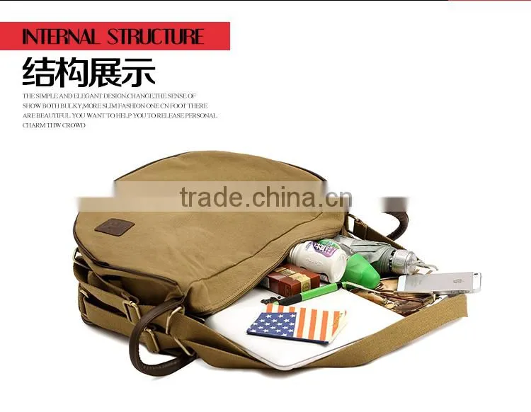 Novel Canvas Shoulder Bag Fashion Handbag Convert To A Backpack From A Shoulder Bag Pattern Shoulder Bag