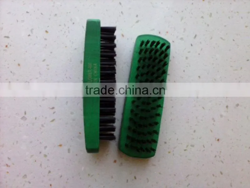 Wholesale green color Maple wooden made shoes brush