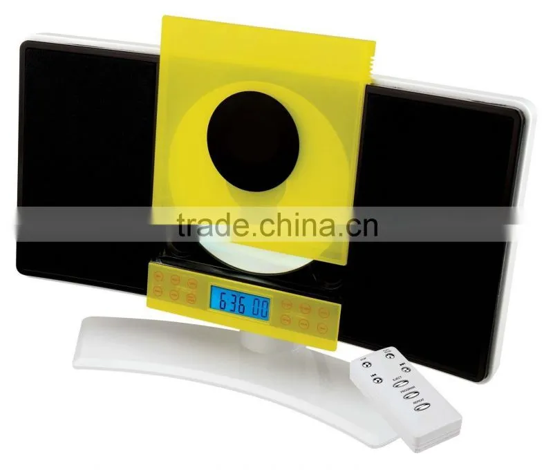 Vertical CD player with stand