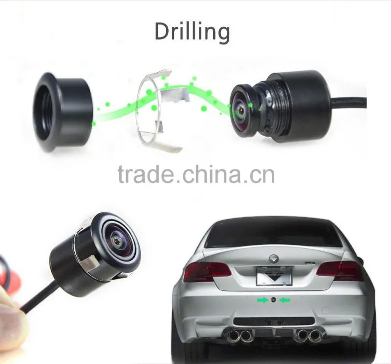 Waterproof color cmos hidden car cameras