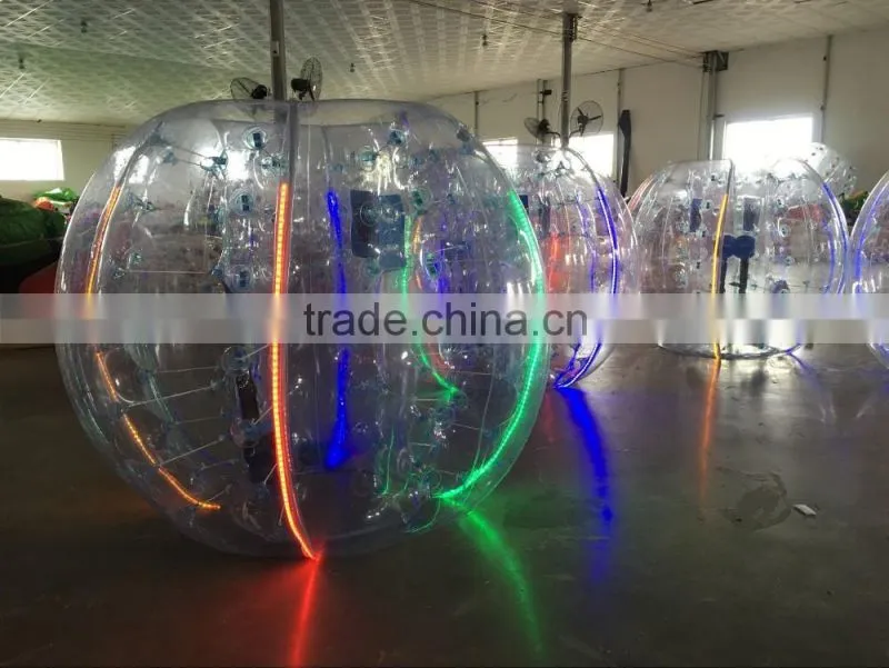 2016 LED bumper ball/knocker ball/human bubble ball for sale