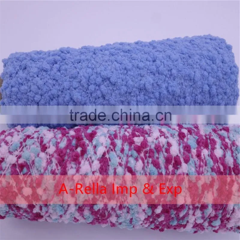 polyester yarn 6NM , beads yarn dyed in cone knitting yarn