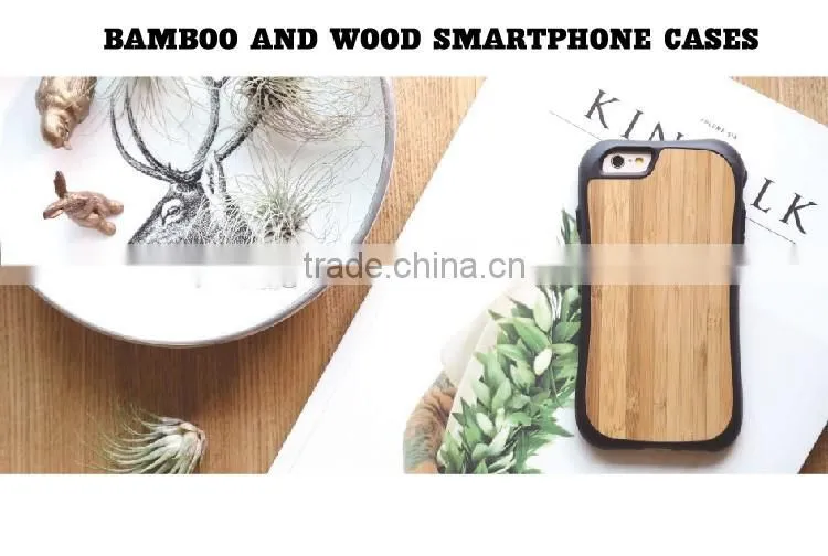 3D Laser engraved wood bamboo cell phone case for iphone cover