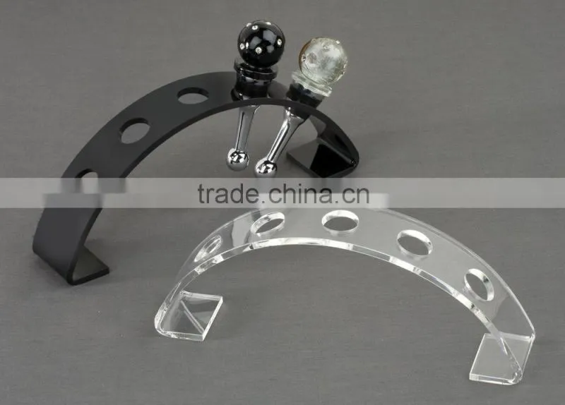 Clear Acrylic Wine Stopper Display Rack for 5 stopper/Wine Bottle Stopper Display Rack