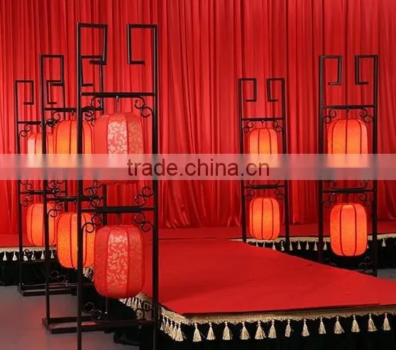 Floor standing red large chinese lanterns for indoor decoration