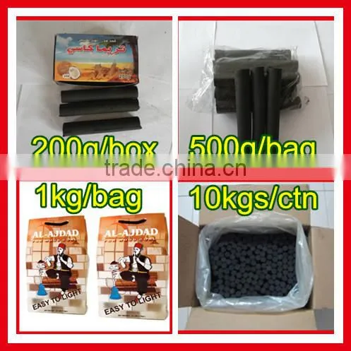 Pure Natural Shisha Charcoal with Finger Shape for hookah