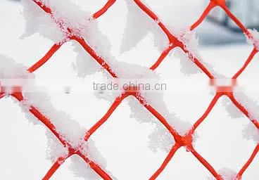 Alarm Plastic Mesh For Barrier Fencing - Orange Safety Net (HDPE)
