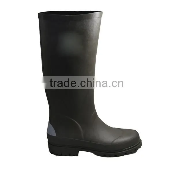 Mens Reflective Rubber Waterproof Mining Rain Boots