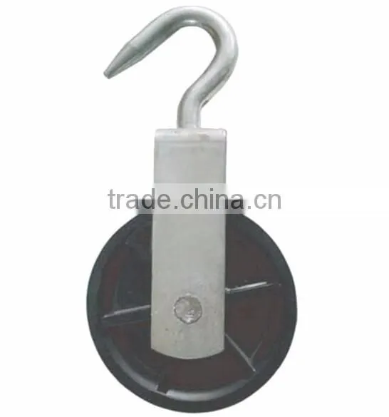 HS-P38 China manufacture galvanized iron nylon cable pulley for sale