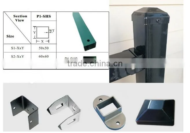 Hot Polular Perforated Steel Picket Security Fence Panel Wrought Iron Rigidit Panel