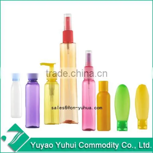 plastic easy carrying bottle set, travel set, bottle sets,shampoo bottle