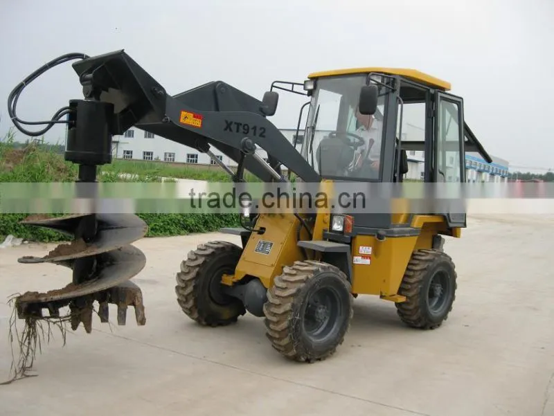 skid steer loader mini attachment drilling auger for sale
