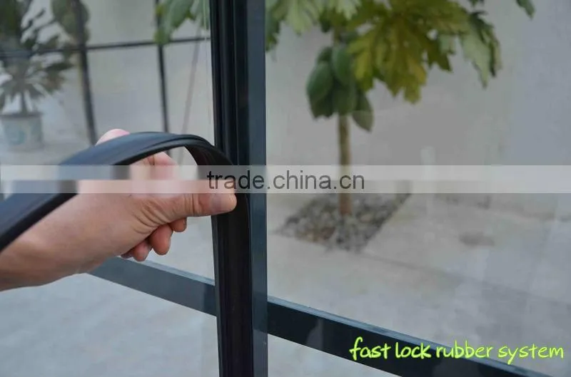 China exclusive offer lean to greenhouse with insulated toughened glass