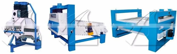 Flour mill wheat grain vibratory separator
