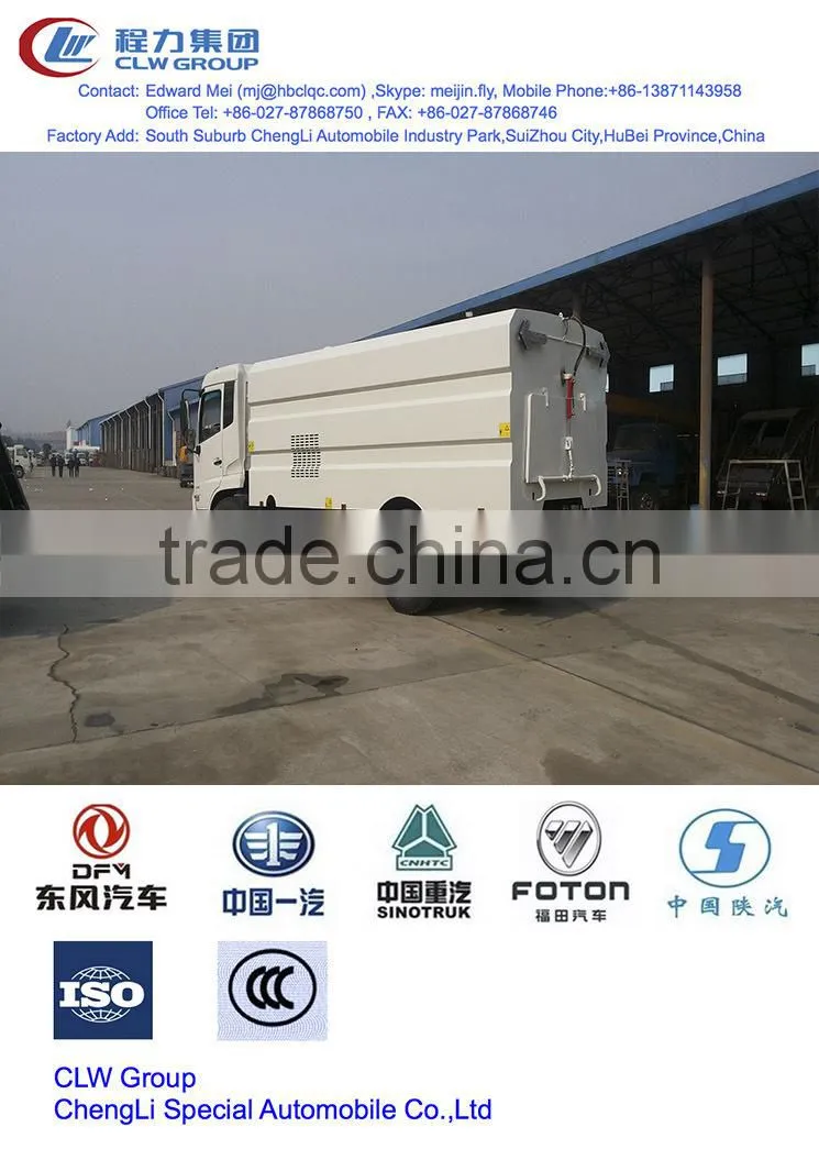 dongfeng road brush sweeper 8 t