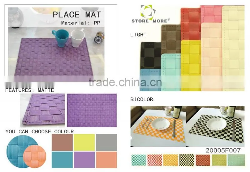 Wine and Fruits 3D Printting PP Washable Placemats