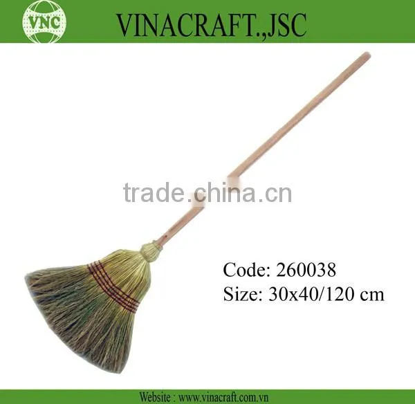 Long grass sweeping broom