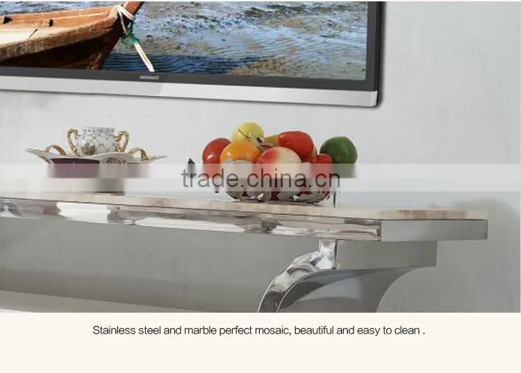 Wholesale High Quality Home Furniture Stainless Steel TV Stand Modern E395