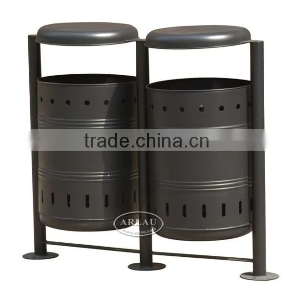 Arlau Outdoor Waste Rubbish Bin,Rubbish Trash Can,Unique Garbage Bin